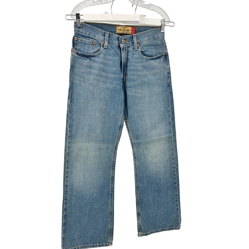 Old Navy Bootcut Jeans Mens 28x31 Blue Low Rise 100% Cotton Denim Y2K Style‎